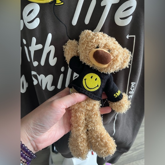 13DE MARZO PALDA BEAR VELCRO PATCH BALLON HOODIE DARK GULL GRAY -brand new - Picture 9 of 13